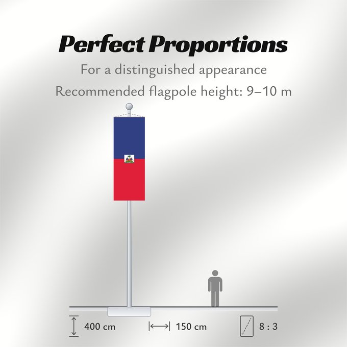 Flag Proportions: Haiti  civil	Haiti	Haïti	Haití