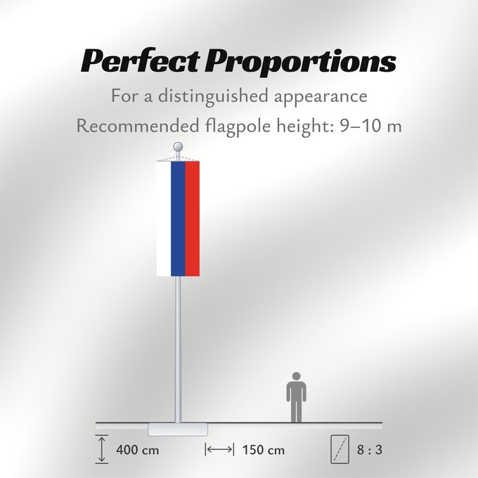 Flag Proportions: Russia Russian Federation Russie Rusia Russische Föderation