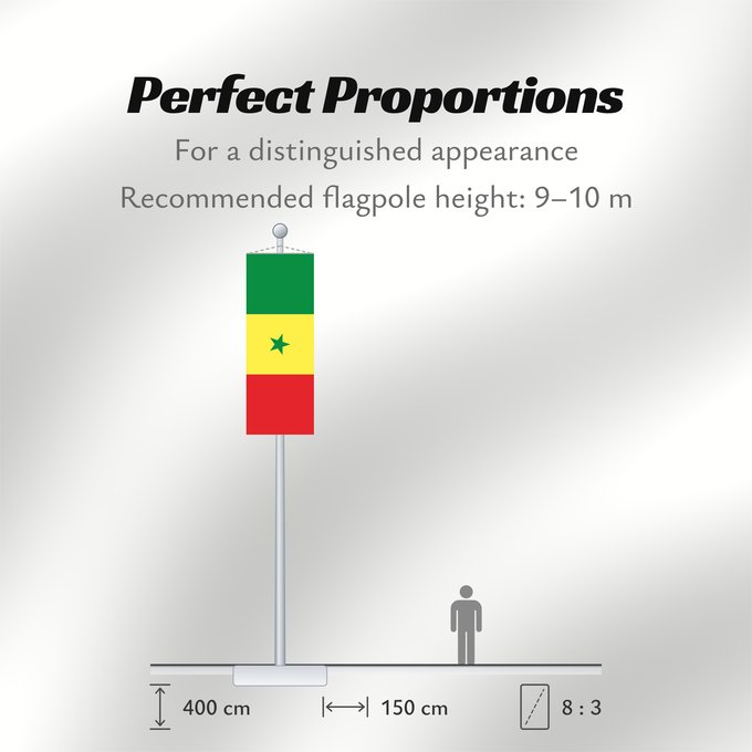 Flag Proportions: Senegal Sénégal Senegalo پرچم سنگال Senegala