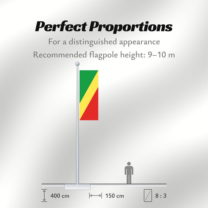Flag Proportions: Republic of the Congo Congo République du Congo República del Congo Republik Kongo Repubblica del Congo República do Congo علم الكونغو Banniel Republik Kongo La Respubliko Kongo Kongoar bandera پرچم جمهوری کنگو Dalapo ya Repubilika ya Kongo Bɛndɛ́lɛ ya Re