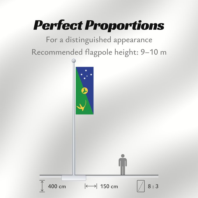Flag Proportions: Christmas Island Île Christmas Isla de Navidad Weihnachtsinsel Isola di Natale