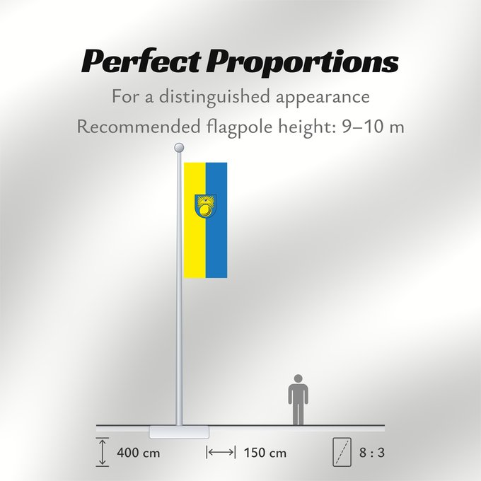 Flag Proportions: Bad Krozingen (Südlicher Schwarzwald)