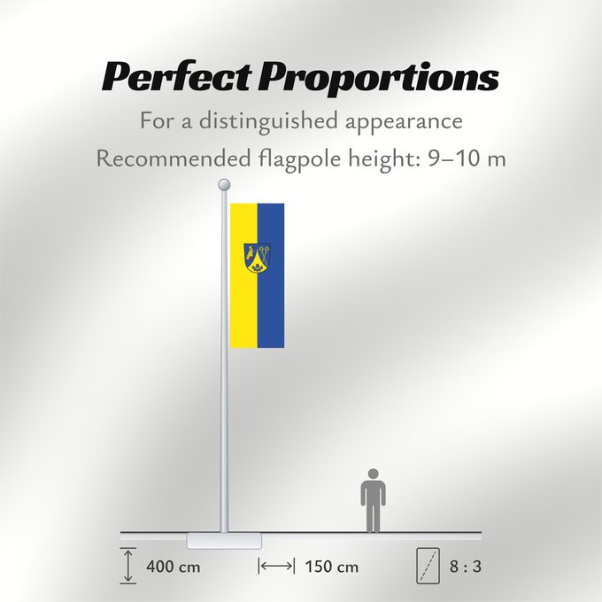 Flag Proportions: Prien a.Chiemsee, M (Chiemsee-Alpenland)