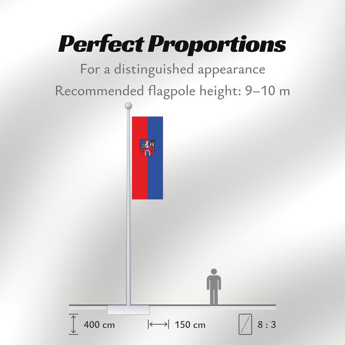 Flag Proportions: Osterhofen, St (Bayerisches Golf- und Thermenland)