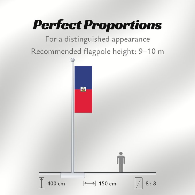 Flag Proportions: Haiti civil Haiti Haïti Haití