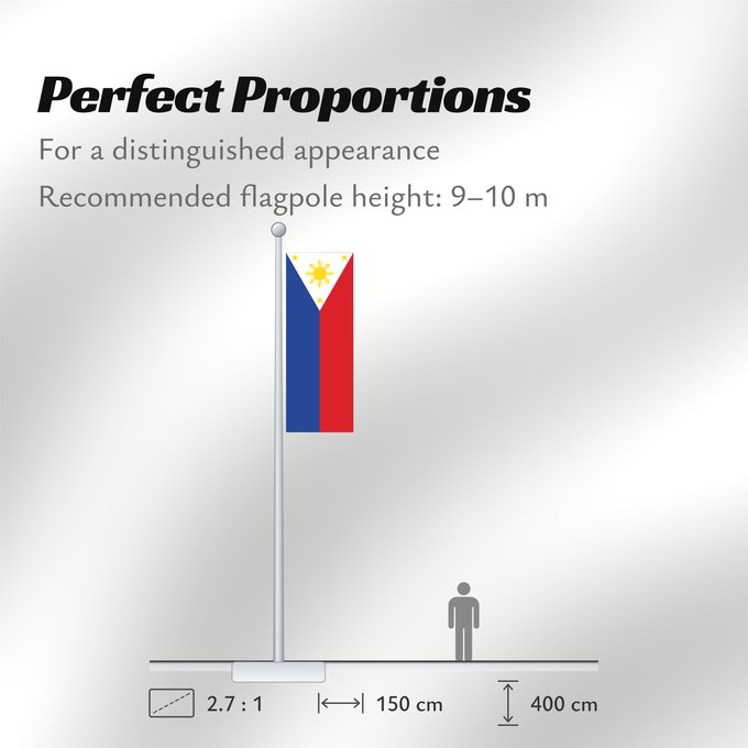 Flag Proportions: Philippines	The national flag of the Philippines	Filipinas	Philippinen	Filippine	Filipijnen	علم فلبين	An nasyunal na bandera kan Filipinas	ফিলিপাইনের জাতীয় পতাকা	Ang nasodnong bandera sa Pilipinas	La nacia flago de la Filipinoj	Wagayway ti Filipinas	フィリピ