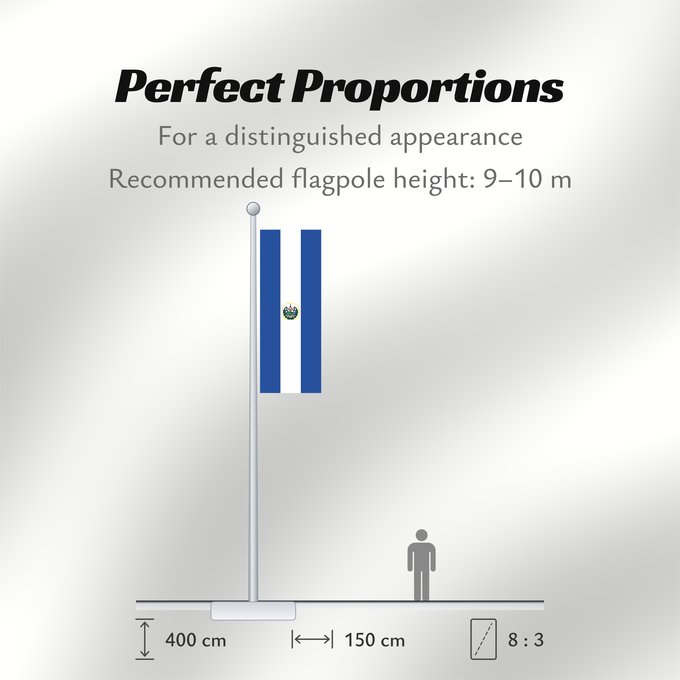 Flag Proportions: El Salvador Salvador El Salvadors علم السلفادور Salvadoro El Salvadorin Флаг Сальвадора