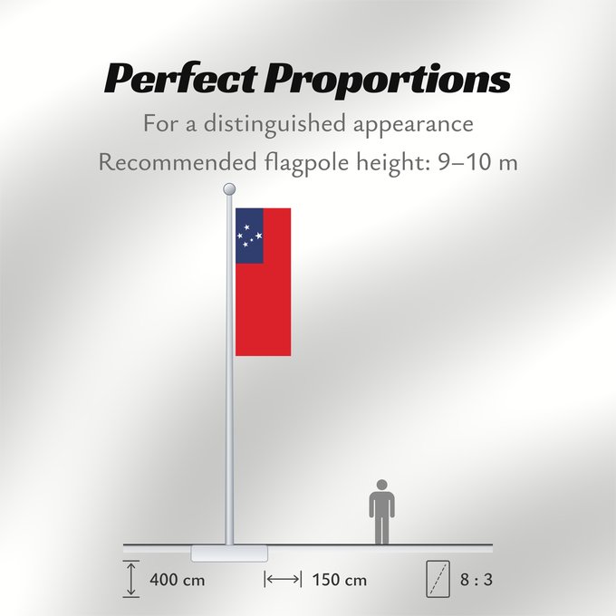 Flag Proportions: Samoa	Pīwari o Hāmoa	Samoe	Fu‘a o Sāmoa