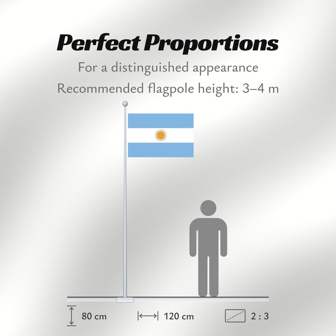 Flag Proportions: Argentina Argentin La Argentina Argentinien Dell Argentina Argentinië Argentyny আর্জেন্টিনার পতাকা Argentine آرژانتین پرچم Argentiinan Airgintín Флаг Аргентины Argentíny Argentinas Прапор Аргентини 阿根廷国旗