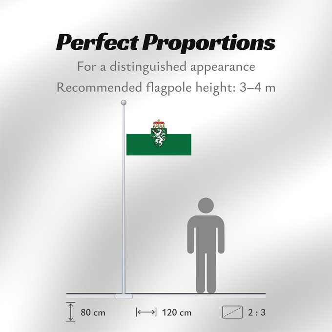 Flag Proportions: Styria	White-green. Colours of the state of Styria	Styrie	Estiria	Weiß-grün. Landesfarben der Steiermark	Stiria