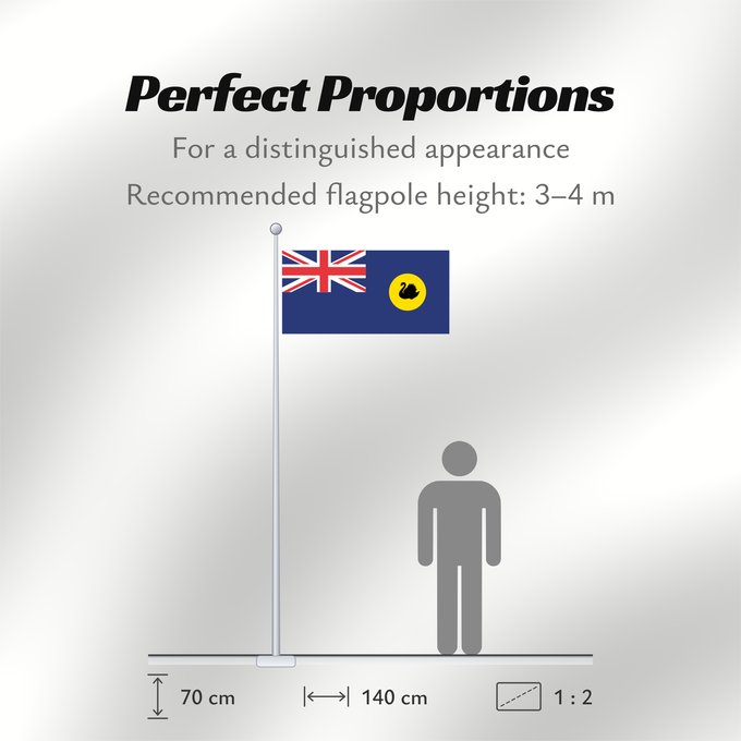 Flag Proportions: Western Australia Australie-Occidentale Australia Occidental Westaustralien