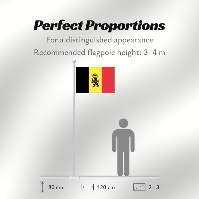 Flag Proportions: Belgium  civil	Belgium	Belgique	Bélgica	Belgien	Belgio