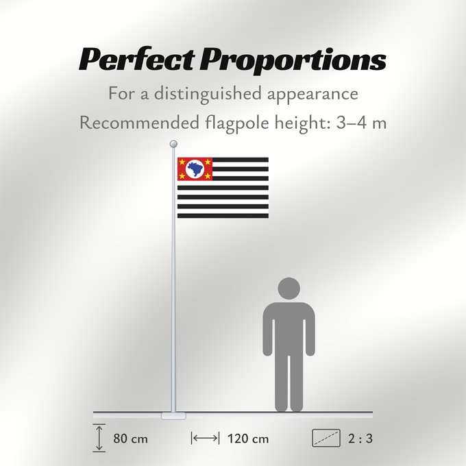 Flag Proportions: São Paulo Sao Paulo São Paulo, Brasil