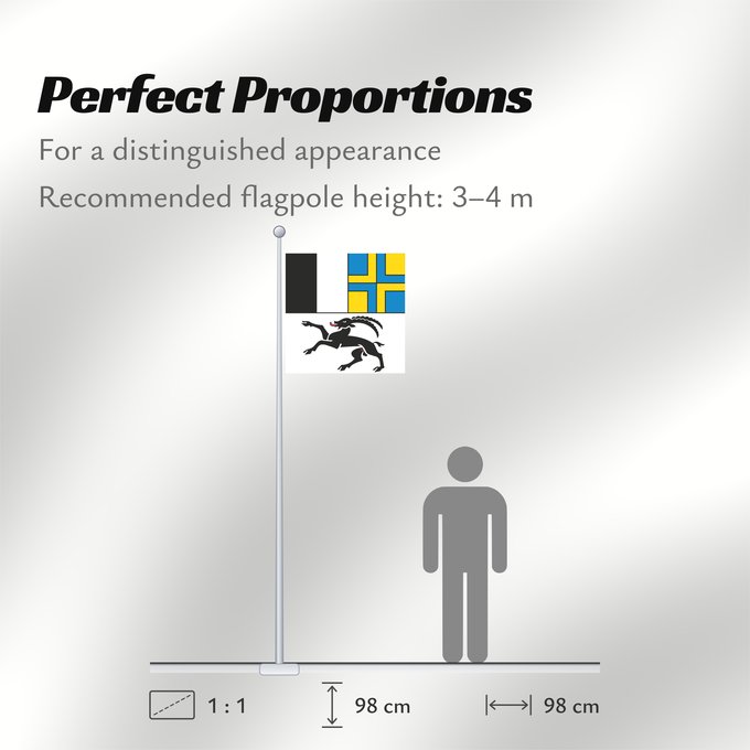 Flag Proportions: Graubünden (de), Grigioni (it)