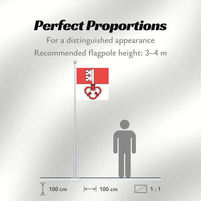 Flag Proportions: Canton of Obwalden	Obwalden	canton d'Obwald 	Obwalden 	Obvaldo	Canton of Obwalden in Switzerland