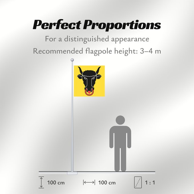 Flag Proportions: Canton of Uri Canton of Uri in Switzerland canton d'Uri Cantón de Uri: Kantons Uri Schweiz Uri