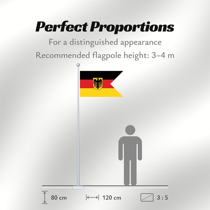 Flag Proportions: German Consular Ensign