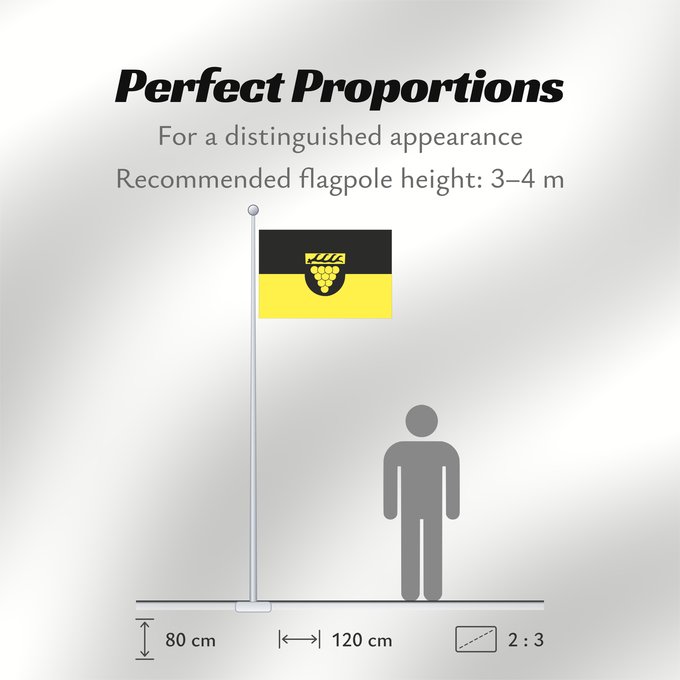 Flag Proportions: Weinstadt (Region Stuttgart)
