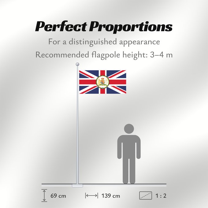 Flag Proportions: British Ambassador British diplomatic flag used on the British Embassies British Ambassador Ensign Ambasciatore britannico Ensign