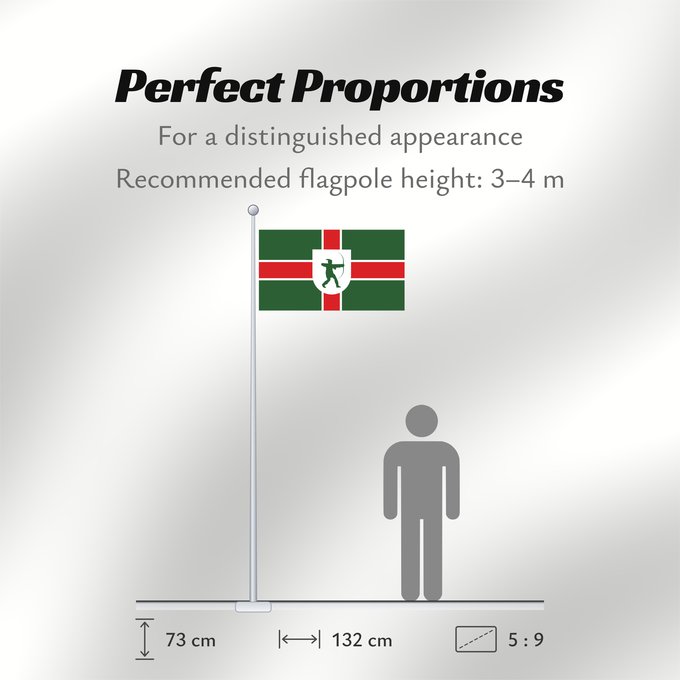 Flag Proportions: County Flag of Nottinghamshire	Nottinghamshire	Snotingahāmscīre fana