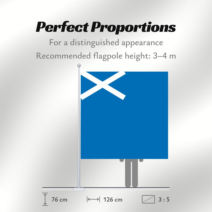 Flag Proportions: Scotland L Écosse Escocia Schottland Scozia Schotland Escócia Szkocji Scotlandes علم اسكتلندا Знаме на Шотландия Banniel Bro-Skos Skotská vlajka Yr Alban Skotlands Σημαία της Σκωτίας Skotio Šotimaa lipp پرچم اسکاتلند Skotlannin HAlban H-Alba Brattagh ny h