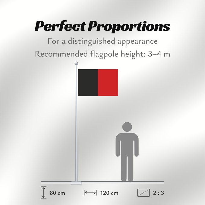 Flag Proportions: Valle d'Aosta, Vallée d'Aoste (fr)
