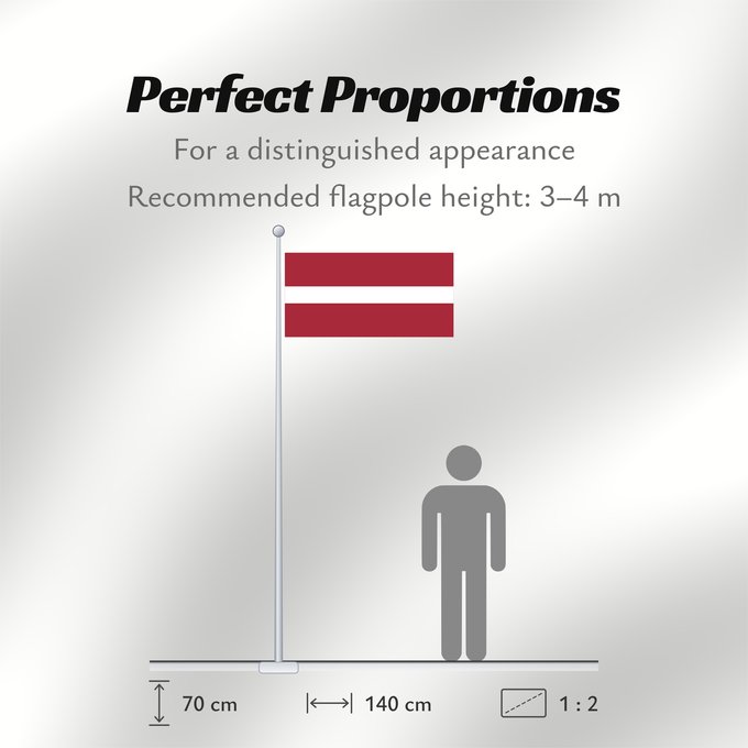 Flag Proportions: Latvia Lettonie Letonia Lettland Lettone Letland Letónia Łotwy Сцяг Латвіі Сьцяг Латвіі Национално знаме на Латвия Lotyšská vlajka Letlands Σημαία της Λεττονίας Latvio Läti lipp Latvian Laitvia Latvije Lettország ლატვიის დროშა Latvijos Latvejas karūgs Lat