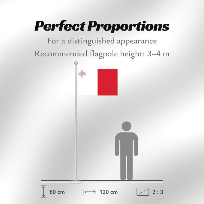 Flag Proportions: Malta Malte Сцяг Мальты Maltas Ta Malta Флаг Мальты Прапор Мальти