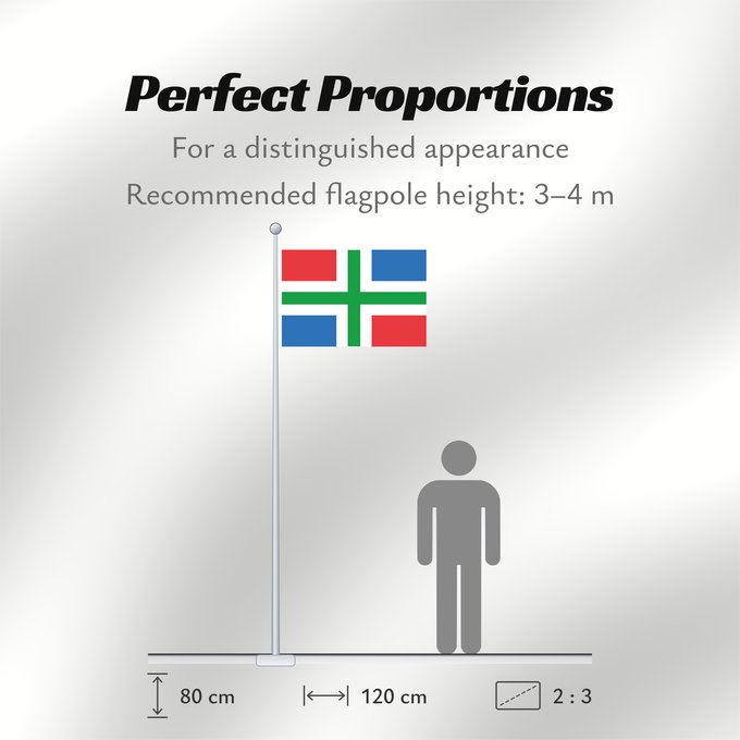 Flag Proportions: Groningen	Province of Groningen, Netherlands	Groningue	Groninga