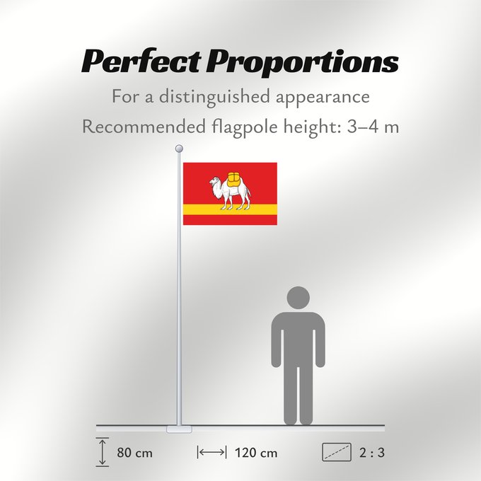 Flag Proportions: Chelyabinsk Oblast Chelyabinsk Oblast of Russia Oblast de Tcheliabinsk Oblast de Chelyabinsk Oblast Tscheljabinsk Флаг Челябинской области
