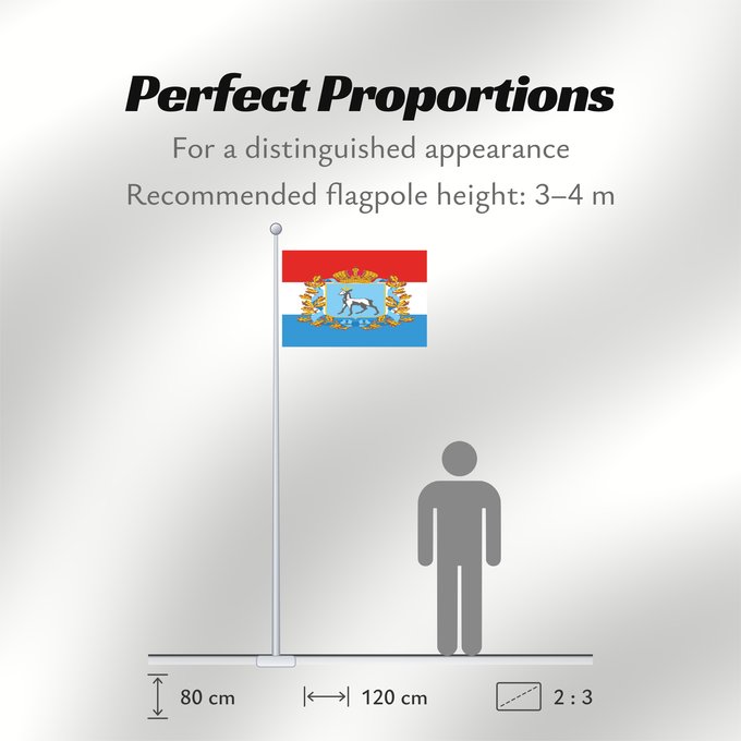 Flag Proportions: Samara Oblast oblast de Samara Óblast de Samara Oblast Samara