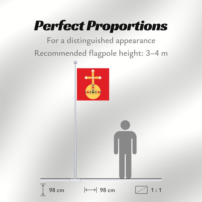 Flag Proportions: Uppsala län vapenflagga Uppsala County in Sweden Uppsala Uppsala läns vapenflagga