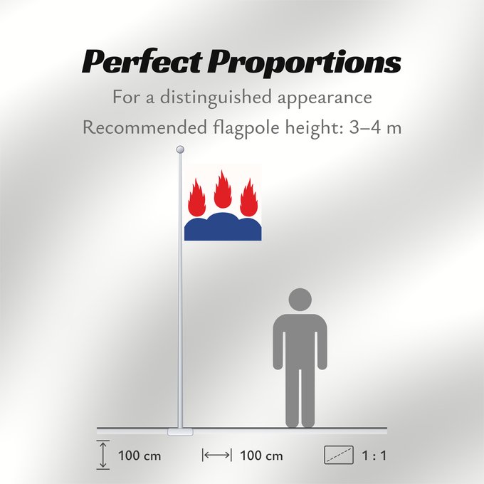 Flag Proportions: Västmanlands län