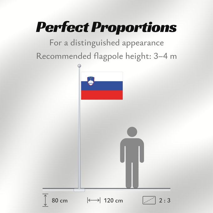 Flag Proportions: Slovenia Slovénie Eslovenia Slowenien Slovenië Słowenii Сцяг Славеніі Slovenije D Eslovènia Slovinská vlajka Флаг Словении Прапор Словенії