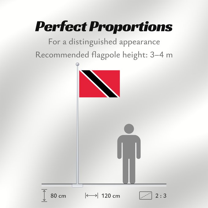 Flag Proportions: Trinidad and Tobago Trinité-et-Tobago Trinidad y Tobago Trinidad und Tobago Trinidad e Tobago Trinidad en Tobago Trindade e Tobago Trynidadu i Tobago Trinidad a Tobago Trinidad og Tobagos Trinidado kaj Tobago Trinidadi ja Tobago lipp Tríonóide agus Tobága