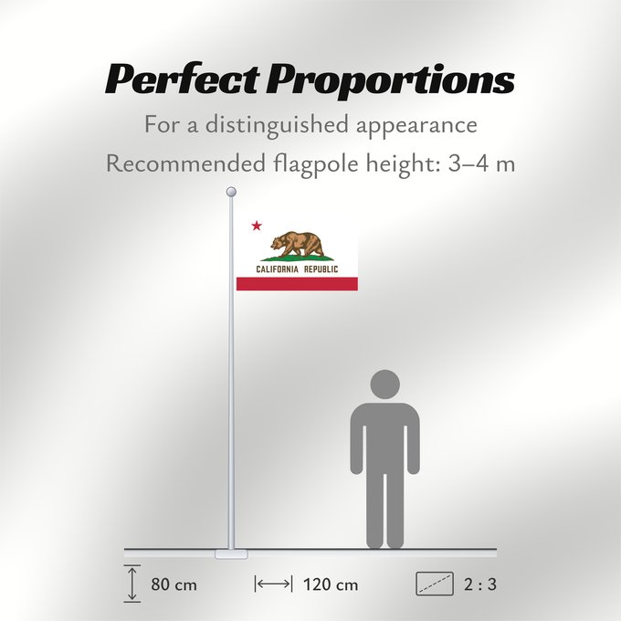 Flag Proportions: California Californie Kalifornien Californië ᎠᏕᎳᏧᏢᎢ ᎦᏓᏘ Ka hae Kaleponi דגל מדינת קליפורניה Californiae Ahééháshį́į́h Hahoodzo bidah naatʼaʼí Флаг Калифорнии Američke savezne države Kalifornije ⴰⵙⴻⵏⵢⴰⵍ ⵏ ⴽⴰⵍⵉⴼⵓⵕⵏⵢⴰ