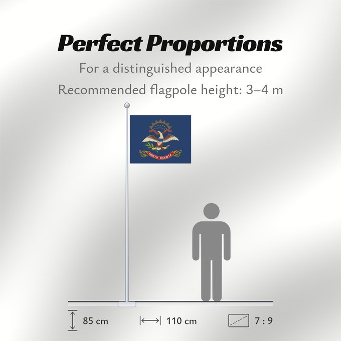 Flag Proportions: North Dakota Dakota du Nord Dakota del Norte North Dakotas Dakota del Nord ᏧᏴᏢ ᏓᎧᏓ ᎦᏓᏘ Ka hae Kakoka ‘Ākau Dacota Septentrionalis Nord-Dakotas flagg Náhookǫsjí Díkóodah Hahoodzo bidah naatʼaʼí Флаг Северной Дакоты Američke savezne države Severne Dakote Пр