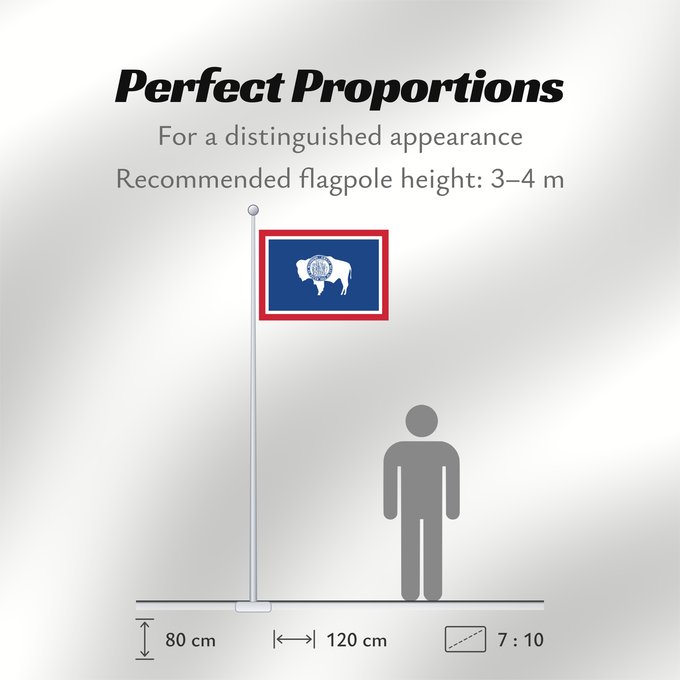 Flag Proportions: Wyoming	Ka hae Waiomina	Vyominae	Wááʼóómii Hahoodzo bidah naatʼaʼí	Флаг Вайоминга	Američke savezne države Vajoming