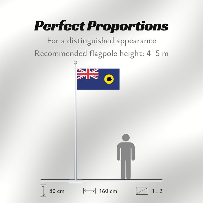 Flag Proportions: Western Australia Australie-Occidentale Australia Occidental Westaustralien