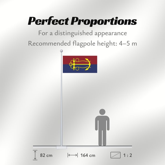Flag Proportions: Australian Navy Board Conseil de l'Amirauté australienne Junta de la Armada Australiana Marinevorstand von Australien Consiglio della Marina Australiana