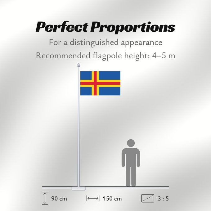 Flag Proportions: Åland Aland Islands D Åland Ålands Isole Åland Wysp Alandzkich علم أولان Сцяг Аландскіх астравоў Сьцяг Аляндзкіх выспаў Ålandskih ostrva Σημαία των Ώλαντ Ahvenamaa lipp Ålandeko bandera Ahvenanmaan דגל אולנד オーランド諸島の旗 올란드 제도의 기 Ålands flagg Флаг Аландских