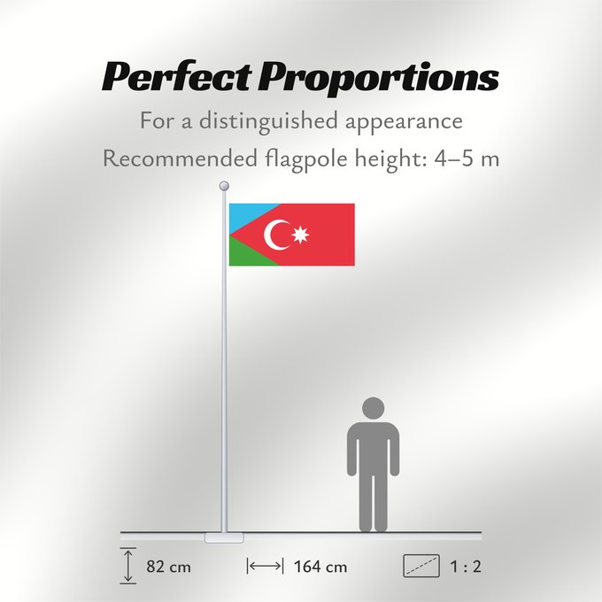 Flag Proportions: Azerbaitjan Meridional