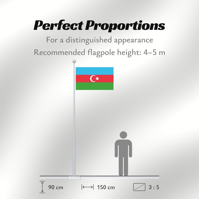 Flag Proportions: Azerbaijan L Azerbaïdjan Azerbaiyán Aserbaidschan Dell Azerbaigian Azerbeidzjan Azerbejdżanu Азербаиџьан абыраҟ علم أذربيجان Azərbaycan Сцяг Азербайджана Сьцяг Азэрбайджану Azerbajĝano Aserbaidžaani lipp Azerbaidžanin Azerbajdzsán Ադրբեջանի դրոշը აზერბაიჯ