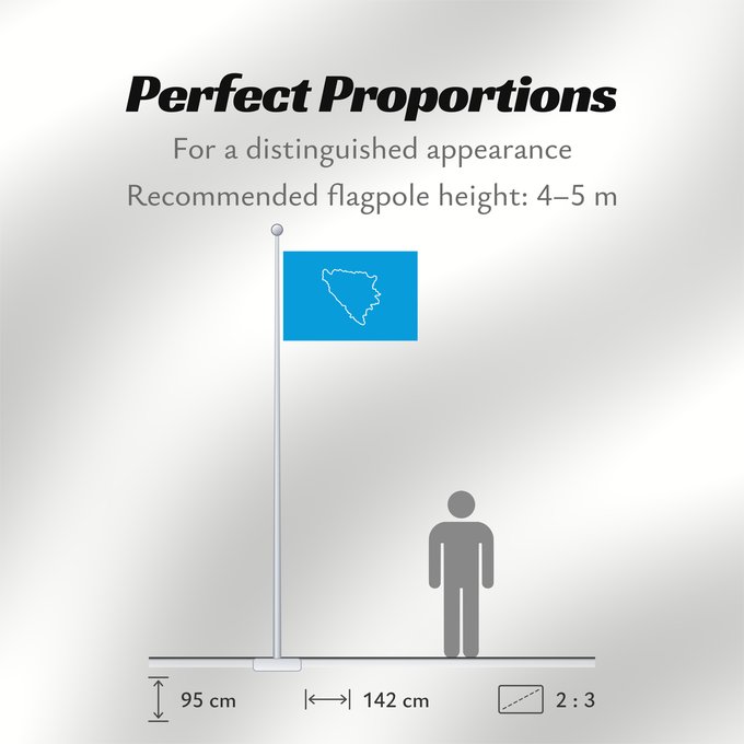 Flag Proportions: BiH First set of proposal 3 Bosnia and Herzegovina (First set of proposal 3) Bosnie-Herzégovine (Premier ensemble de proposition 3) Bosnia y Herzegovina (Primer conjunto de propuesta 3) Bosnien und Herzegowina (Erster Satz von Vorschlag 3) Bosnia ed Erze