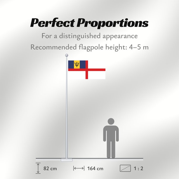 Flag Proportions: Naval Ensign of Barbados