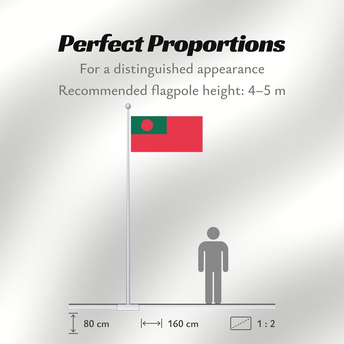 Flag Proportions: Civil Ensign of Bangladesh Bangladesh - Civil Ensign Bangladesh - Pavillon Civil Bangladés - Pabellón Civil Bangladesch - Zivilschiffsflagge Bangladesh - Bandiera Civile