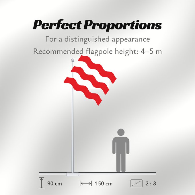 Flag Proportions: Antoing Municipal flag of Antoing, Belgium