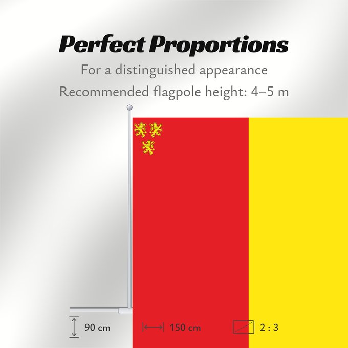 Flag Proportions: Chièvres Municipal flag of Chièvres, Belgium