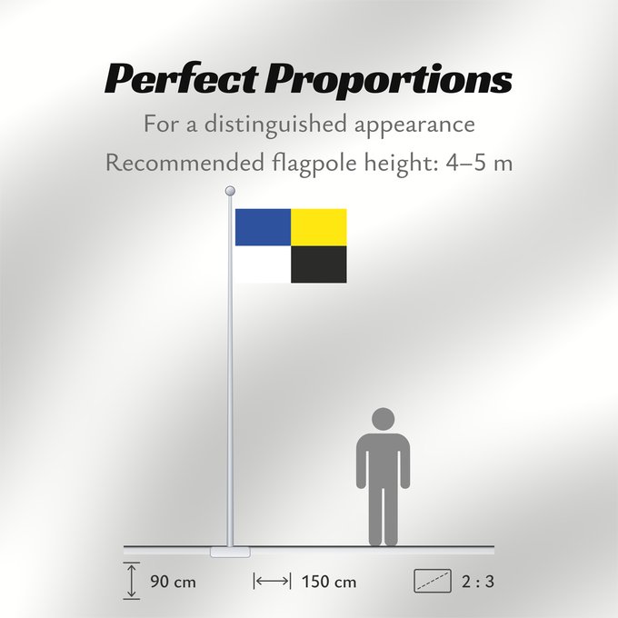 Flag Proportions: Erezée Belgian municipality of Érezée Commune belge d Érezée Belgischen Gemeinde Érezée Belgische gemeente Érezée