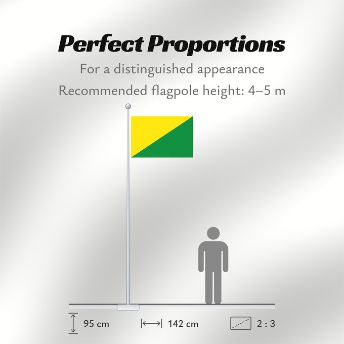 Flag Proportions: La Bruyère Belgian municipality La Bruyère